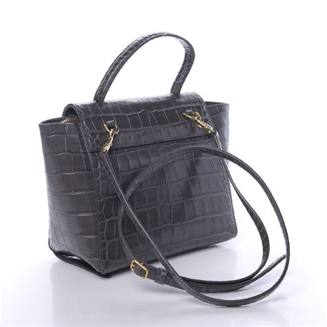 NANO BELT BAG IN CROCODILE EMBOSSED CALFSKIN